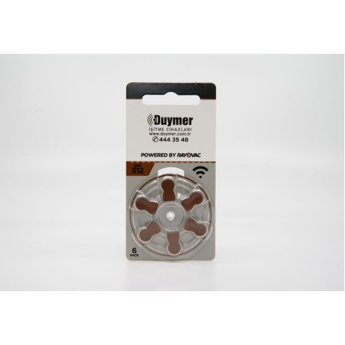 DUYMER-RAYOVAC 312 NO PİL